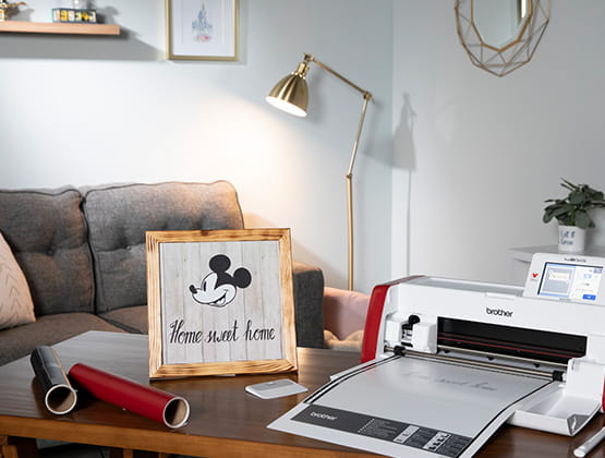 SDX230DI printing on table with Mickey Mouse decor