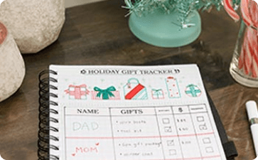 Holiday gift tracker